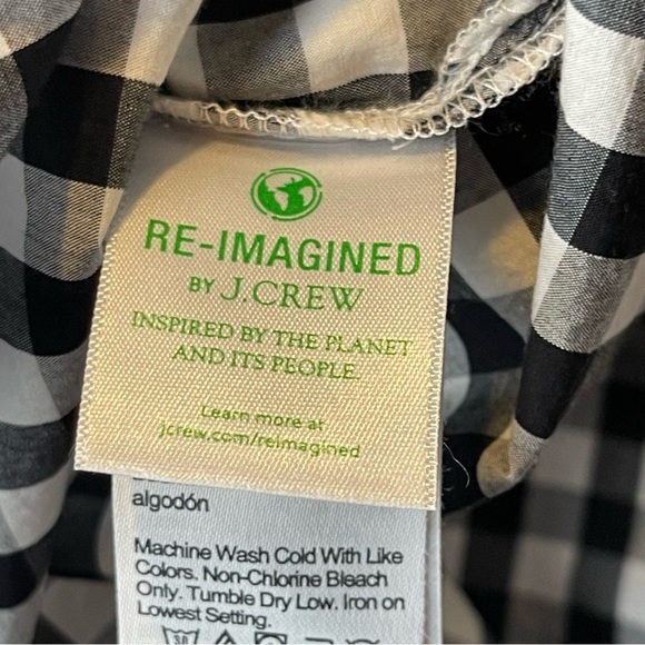 J Crew Cottage cotton poplin top gingham BP623 (2023 style) - Picture 12 of 14